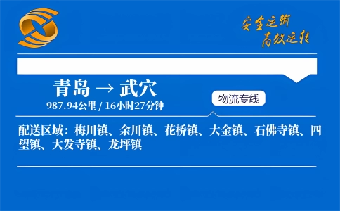 青岛到武穴物流公司